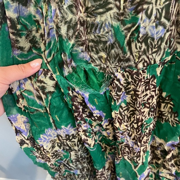 Anthropologie Ruffled V-Neck Maxi Dress - Picture 11 of 15